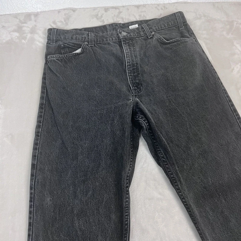 Vintage Levis 550 Jeans Mens 38x27* Black Relaxed‎ Fit Tapered Grunge Skater 90s
